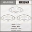 Masuma MS-2368 Колодки тормозные дисковые | перед | - 1