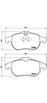 Brembo P 59 043 Колодки тормозные дисковые | зад | - 1