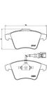 Brembo P 85 090 Колодки тормозные дисковые | перед | - 1