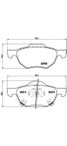 Brembo P 28 036 Колодки тормозные дисковые | перед | - 1