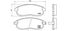 Brembo P 56 021 Колодки тормозные дисковые | перед | - 1