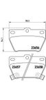 Brembo P 83 057 Колодки тормозные дисковые | зад | - 1