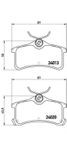 Brembo P 83 084 Колодки тормозные дисковые | зад | - 1