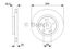 Bosch 0 986 479 372 Диск тормозной | перед | - 1